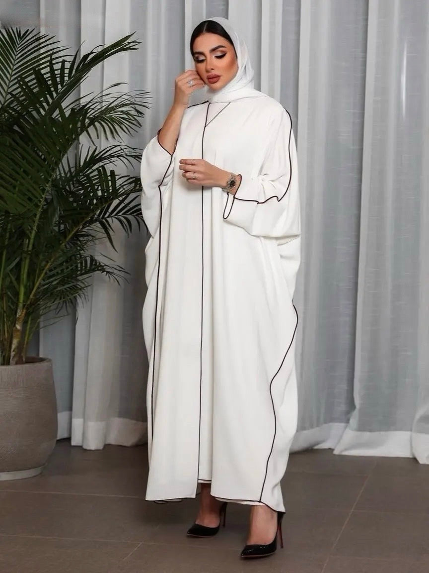 Abaya Hanae – Élégance Oversized avec Ceinture - Style Dubai