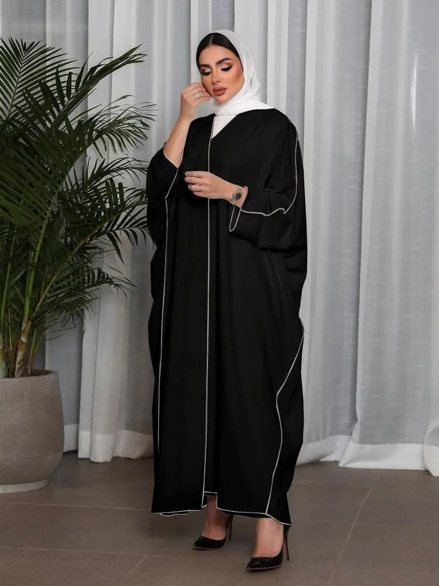 Abaya Hanae – Élégance Oversized avec Ceinture - Style Dubai