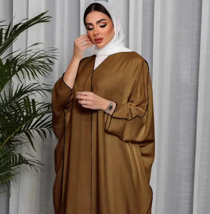 Abaya Hanae – Élégance Oversized avec Ceinture - Style Dubai