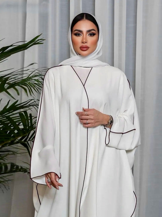 Abaya Hanae – Élégance Oversized avec Ceinture - Style Dubai